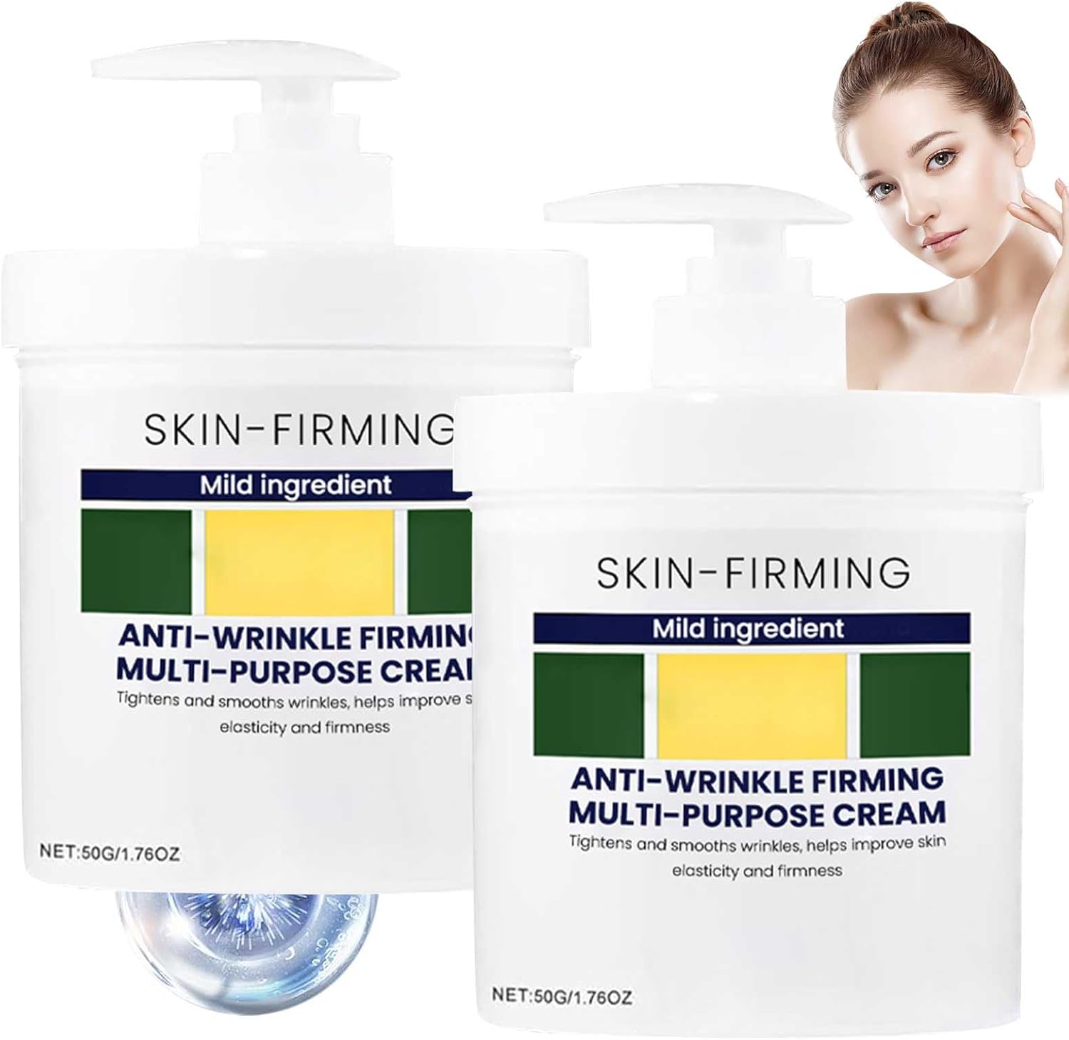 Fubsta Firming & Wrinkle-Reducing Cream – Skin Firming Rejuvenating Cream,Wrinkle-Reducing Cream,Skin Firming Cream, Firming Cream for Loose Skin,Anti-Wrinkle Multi-purpose Cream for All Skin Types