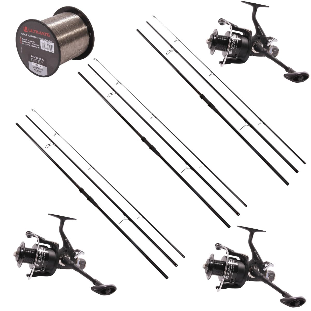 Combo Ultimate Adventure Carp + Free Spirit Set 12ft (3lbs) - Ensemble Carpe