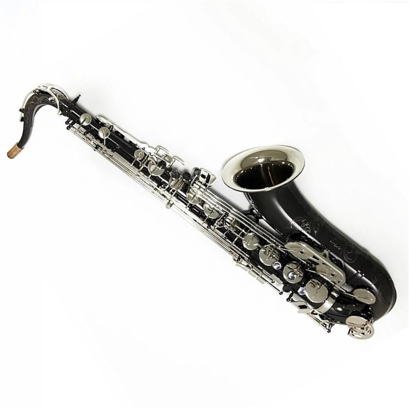 Saksofon Saksofon Tenorowy B, Mosiężny, Niklowany, Saksofon Do Instrumentów Muzycznych Z Ustnikiem W Obudowie (Color : B)