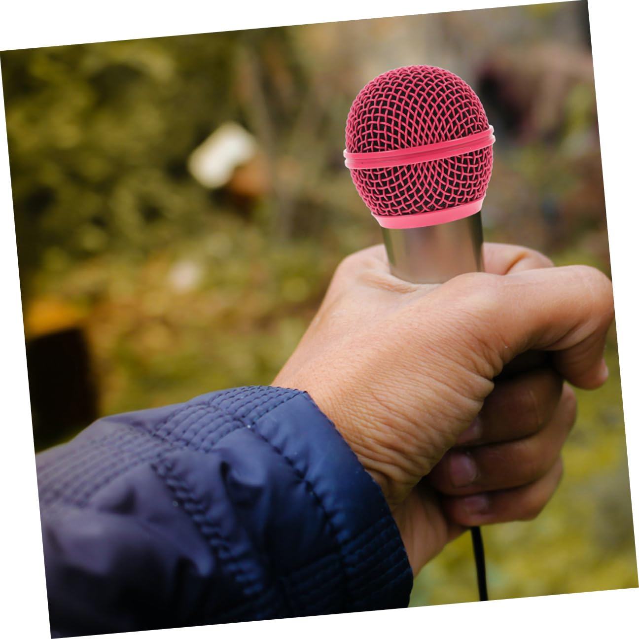 POPETPOP 8 piezas Rejilla Metálica para Micrófono Cabezal de Malla Compatible con Cubiertas Micrófono Coloridas Duraderas para Músicos y Podcasters