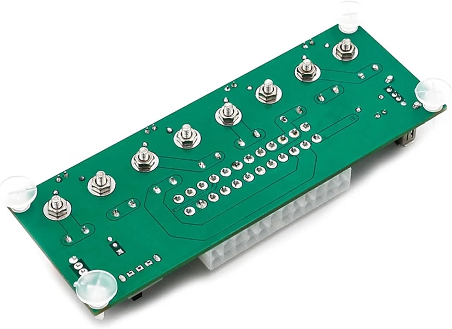 Electric Circuit 24Pins ATX Benchtop Computer Power Supply Breakout Board Module Connector with USB 5V Port