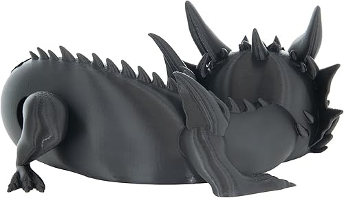 Miniatura 8 de Costume Wizard Soporte Dragon para Echo Dot 4ª/5ª generación, 3D impreso Dragon Yaxa Echo Altavoces de escritorio, soporte para Echo Dot 5ª Negro