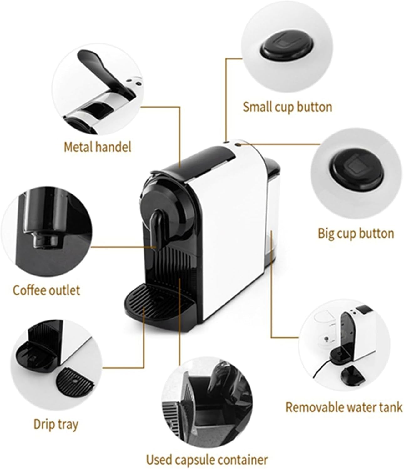 Fully Automatic Small Non-Ground Italian Coffee Machine, Coffee Filter, Coffee Machine, American Coffee Filter