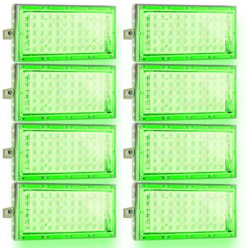 Image of MLD 10W Led Flood Light AC 220V Waterproof Brick focus Flood lights for indoor outdoor Lights | green | 10 Watt | Pack Of 8