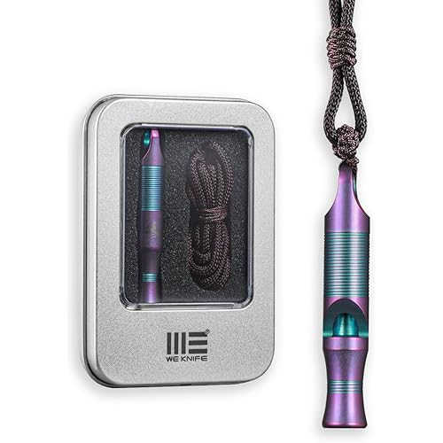 Emergency Whistle Survival Loud, Titanium Outdoor Safety Whistle Survival Shrill Loud Blast with Paracord for Kayak, Life Vest, Jacket, Boating, Fishing,Camping, Hiking, Hunting, Coyote
