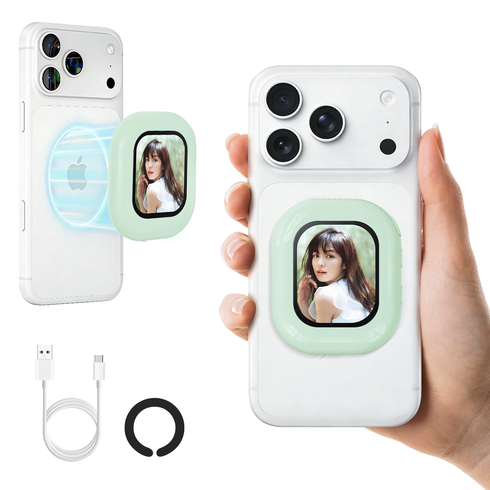 スマホ用自撮りモニター iPhone/Android対応 外カメラ スピーカー Amazon.co.jp: FINETOl スマホ用自撮りモニター 外カメラ自撮り