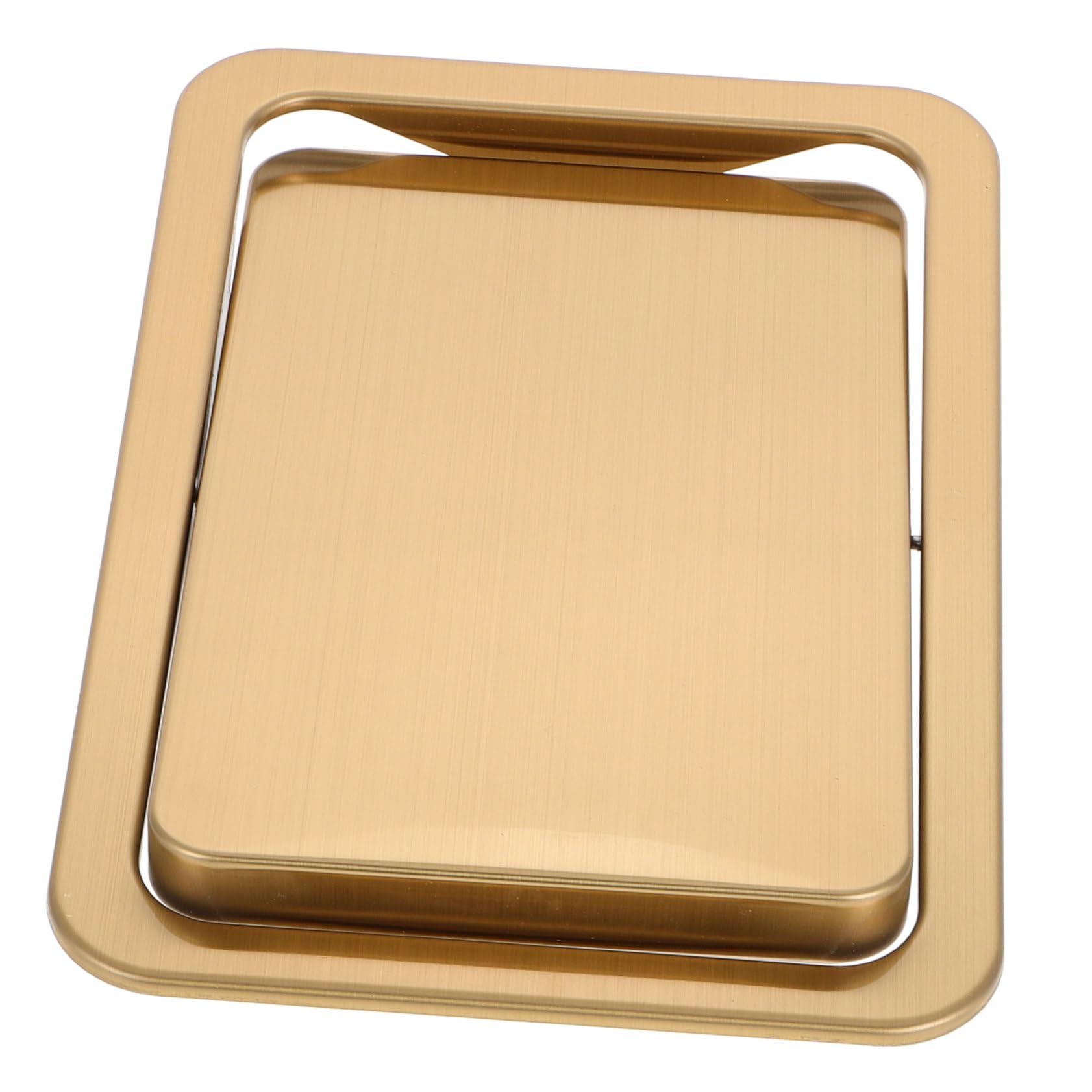 iplusmile Bote de Espacio de Inoxidable Incorporada de Acero de Basura Tapa Diseño Dorado Cubre Ahorrador Fregadero para Cubos de Basura en Cocinas y Restaurantes