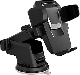 Suporte Veicular Premium: Fixação Segura e Confortável para Celulares e GPS no Painel do Carro ou Para-brisa - Ideal para Uber, 99, Waze, Google Maps