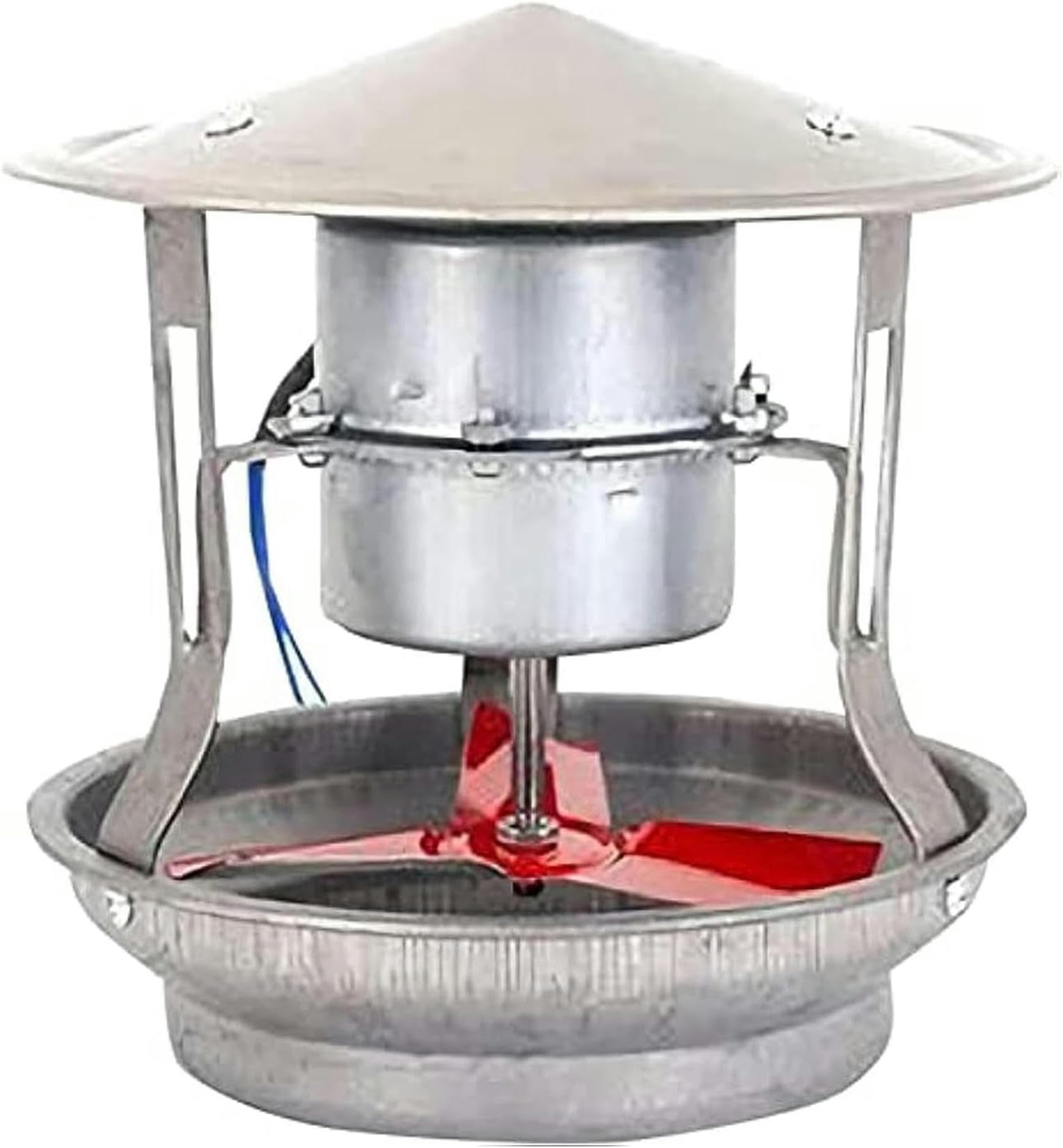Ventilateur de cheminée 60W en acier robuste pour évacuer la fumée