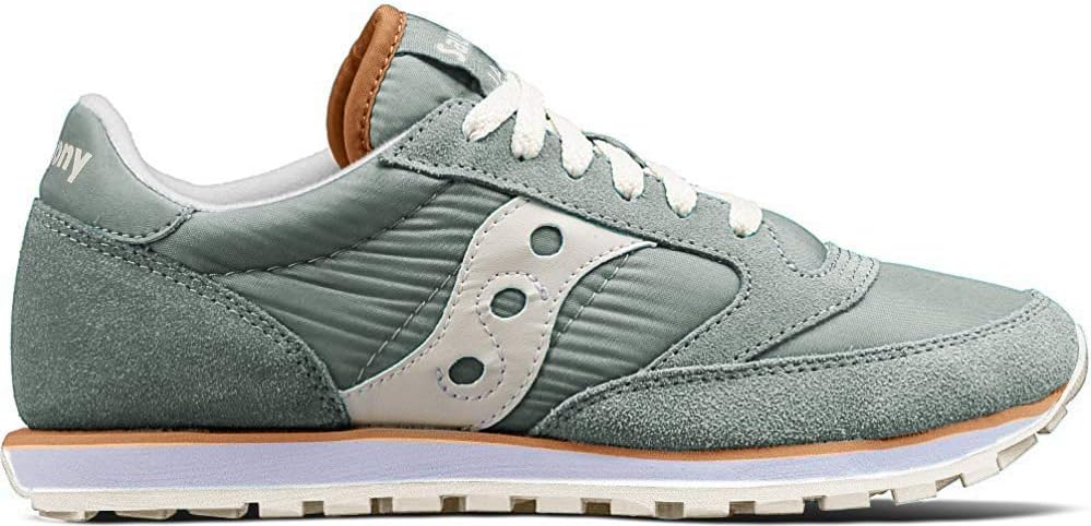 Women's Jazz Lowpro Sneaker,Aqua Grey/White,5 Medium US