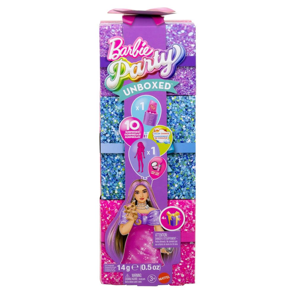 Barbie Party Unboxed Doll and Accessories, Glam Party Series with