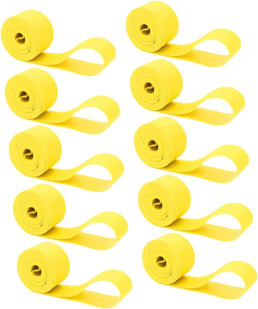 10pcs Bike Rim Strips PVC Tyre Cushion Protectors for Road and Mountain and Easy to Install Puncture Resistance Rim Tape