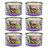 Hojas de uva rellenas con arroz, receta turca saludable lista para comer, Dolmas. 14 onzas (paquete de 6)