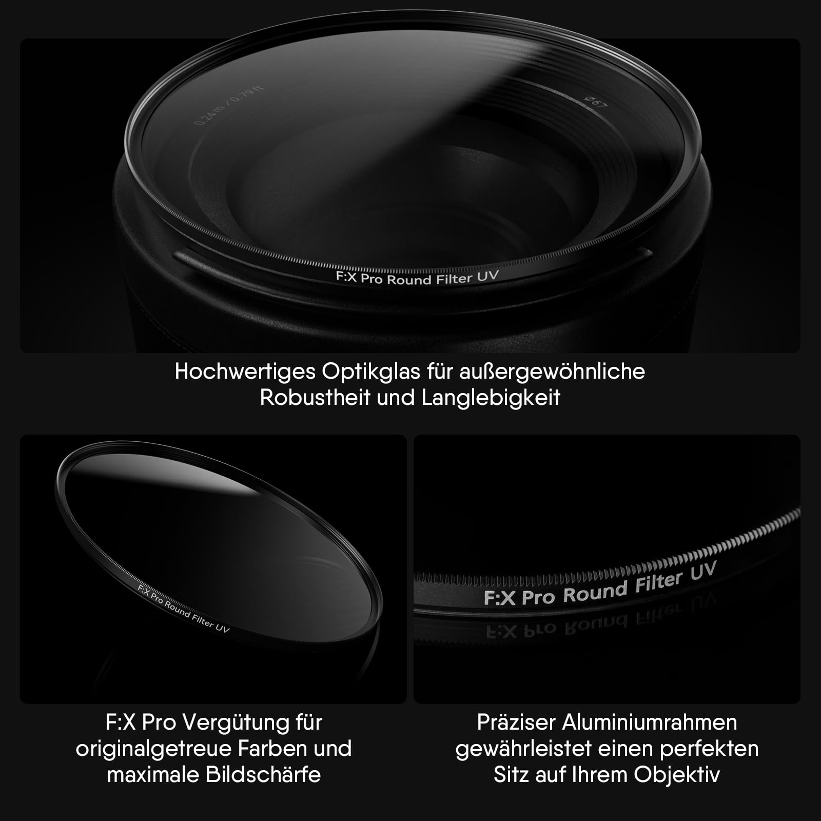 Rollei F:X Pro Rundfilter UV-Filter 52 mm Schutzfilter Ultraviolett Filter – Bild 2