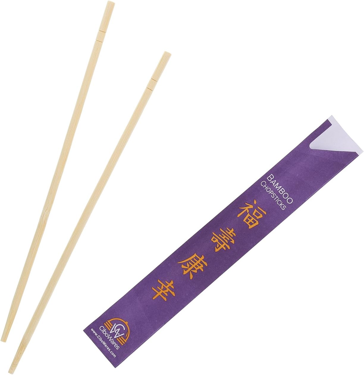 CiboWares 9 Inch Disposable Bamboo Chopsticks, Pack of 25