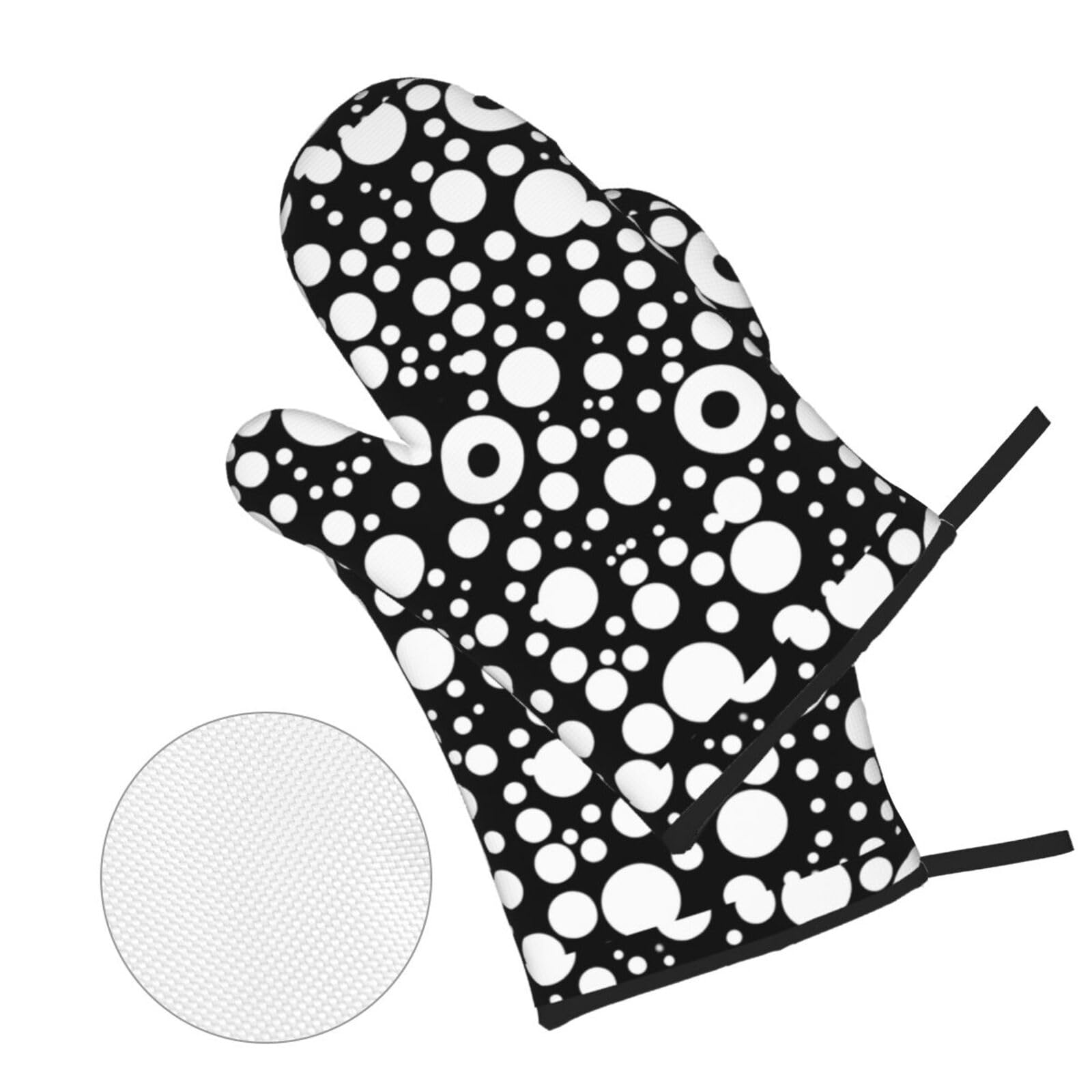 PANTONE - Set da Cucina Composto da Guanto da Forno + Presina, in Cotone con Grip Antiscivolo in Silicone - Utili Accessori Cucina Resistenti al Calore fino a 250°C, Bianco/Grigio