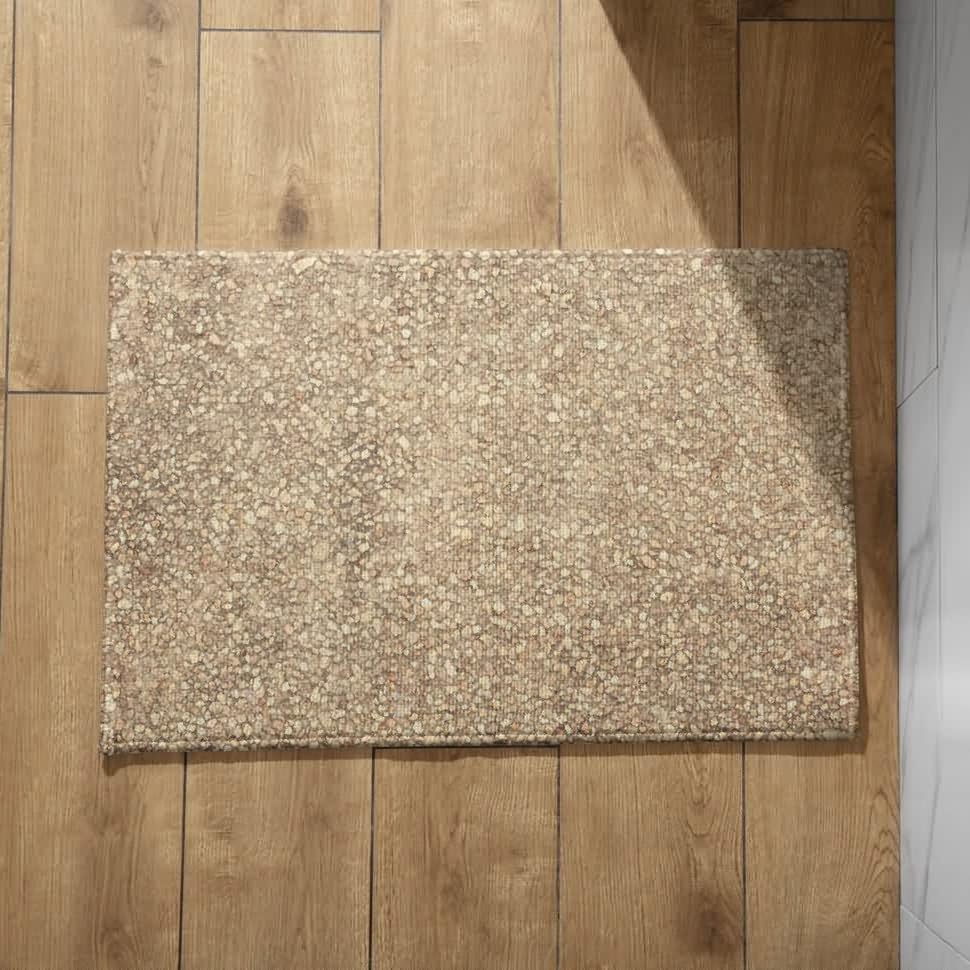 Tapis de bain original CEVAN 50x80cm vintage pour porte d'entrée
