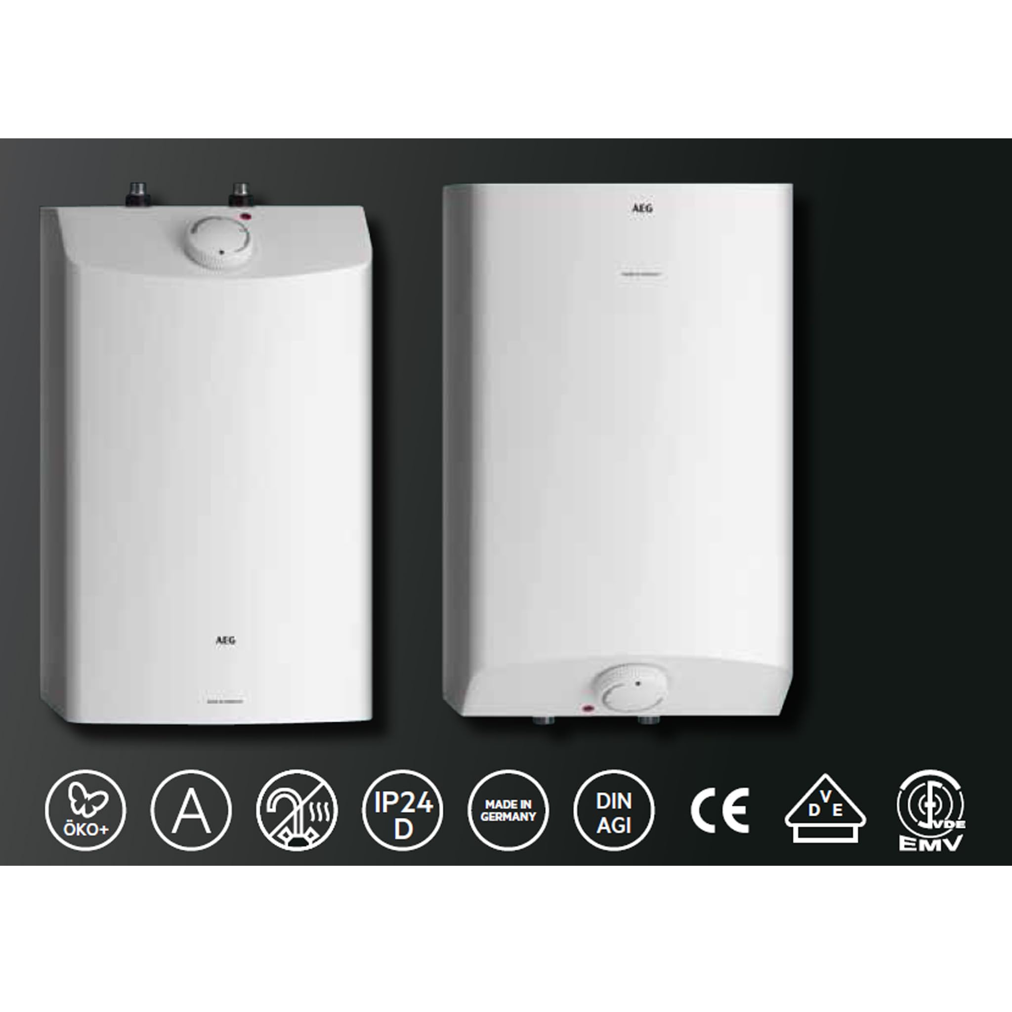 AEG druckloser Kleinspeicher Hoz 10, 10l, 2kW, steckerfertig, übertisch, EEK A, 229488