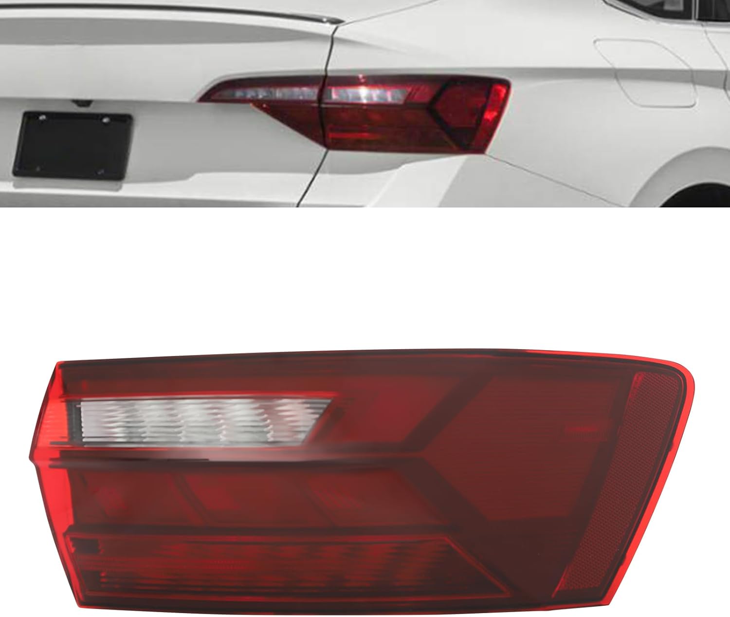 LED Tail Light Assembly for 2019-2023Volkswagen Jetta w/Bulb Right Passenger Side Outer Tail Lights Rear Light Brake Lights (Right)