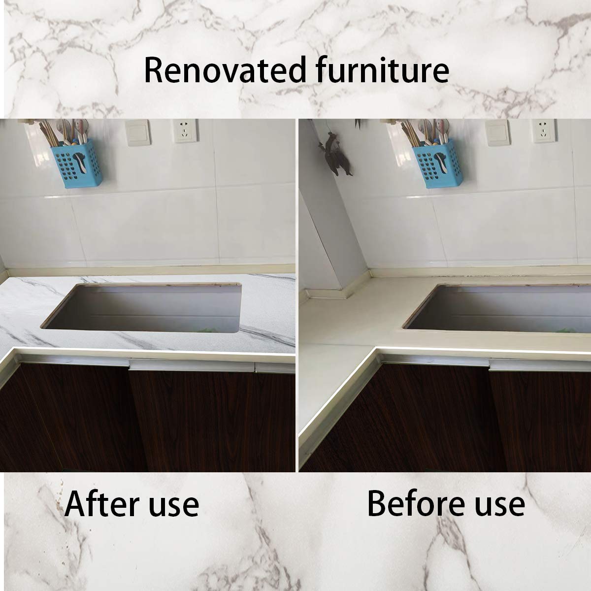 VaryPaper Papier Peint Marbré Brillant à Décoller Et à Coller