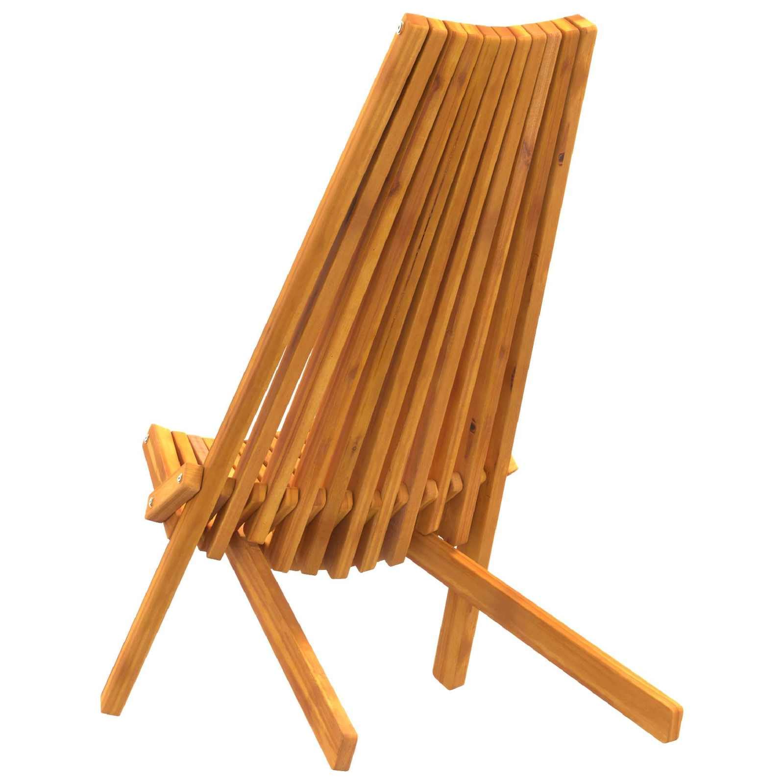 vidaXL Sedia 2 PCS Marrone 69 x 56 x 84 cm Legno di Acacia Massello, Sedia Pieghevole Rustica da Giardino e terrazzo, Relax in Acacia, Perfetta per Il Patio, Beige