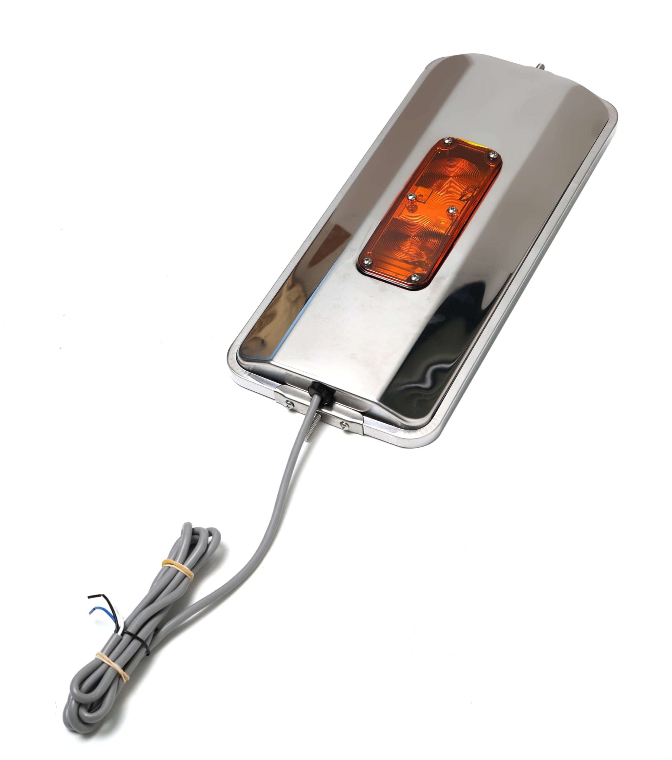 Photo 1 of Stainless Steel Mirror, 7 x 16 inches, West Cost Mirror. Heated plus lights option (7X16 SS Heated, with Light)