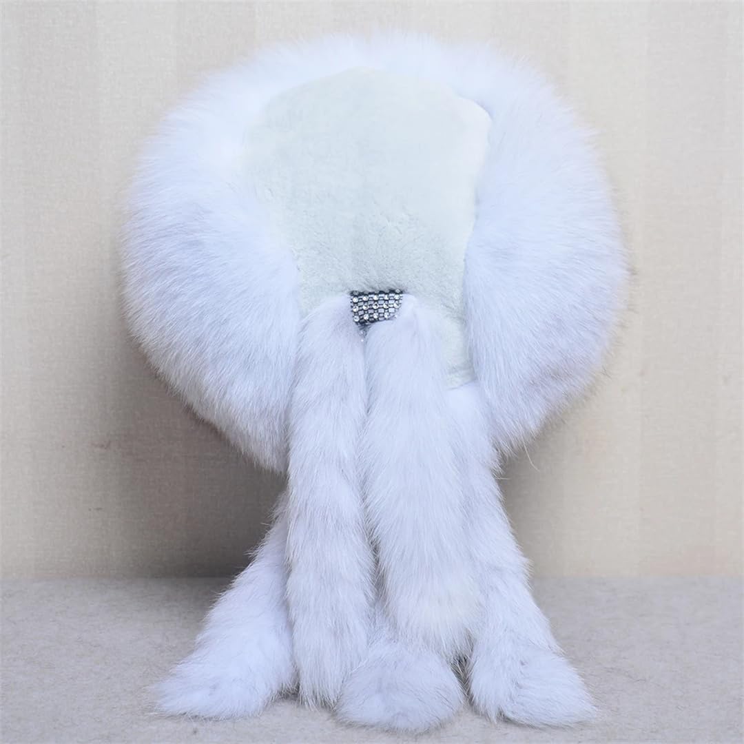 Cappello invernale da donna, alla moda, in finta pelliccia, per attività all'aperto, spesso e caldo, in finta pelliccia