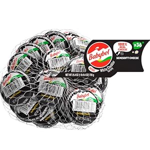 Babybel Mini Snack Cheese, White Cheddar, 0.7 oz, 36 ct
