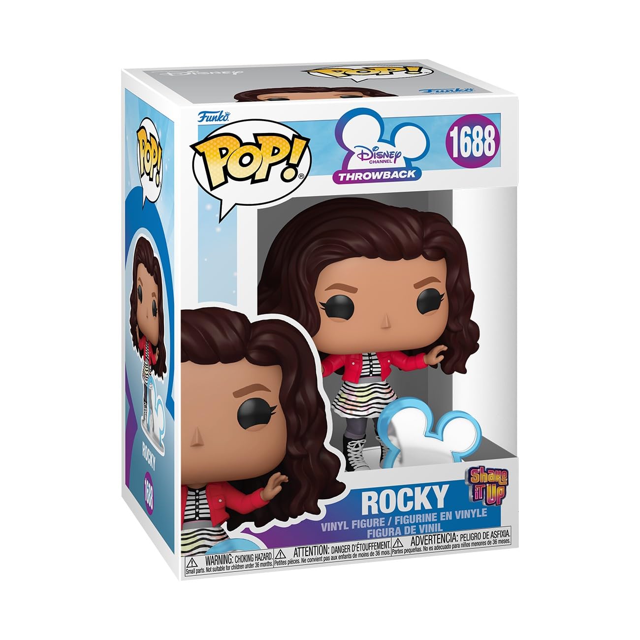 Funko Pop! Disney: Shake it Up - Rocky with Disney Icon - Figura de Vinilo Coleccionable - Idea de Regalo - Mercancía Oficial - Juguetes para niños y Adultos - Figura Modelo para coleccionistas