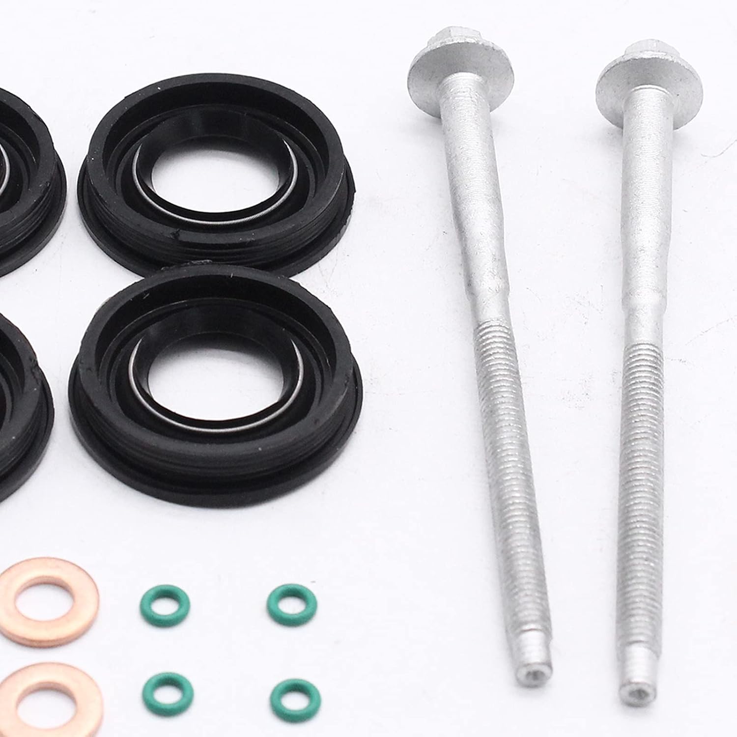 Fuel Injector Seals Washers O-Rings Bolts Repair Kit for F0RD Transit MK,Easy to Install