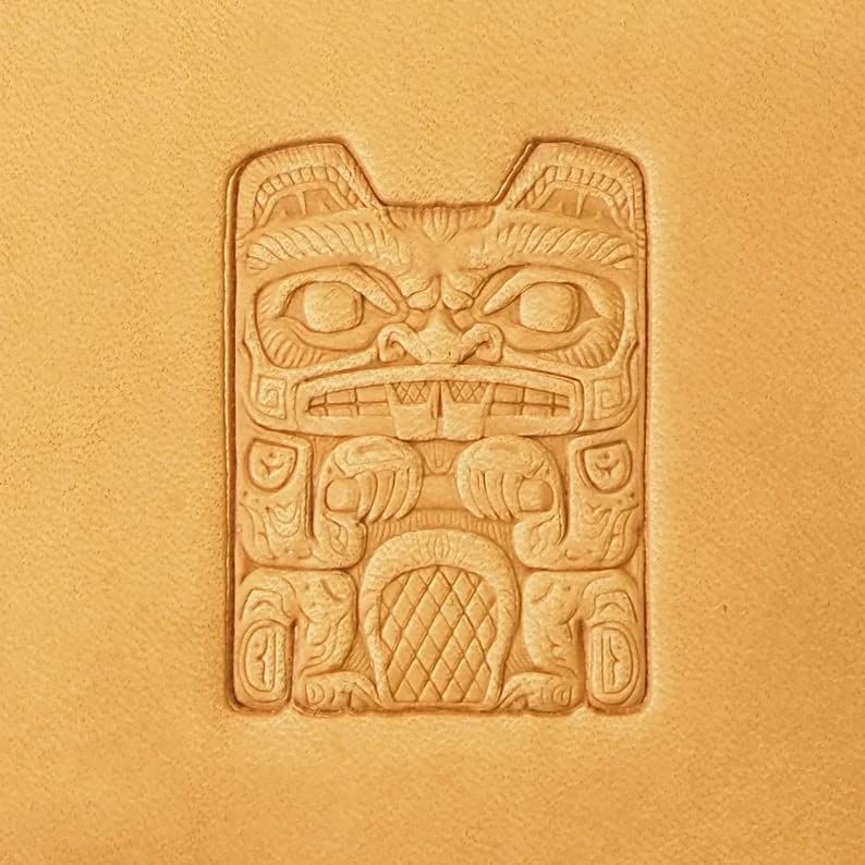 Herramientas de sello de cuero Sellos Estampación Tallado Punzones Herramienta Artesanía Cuero Castor Ornamento