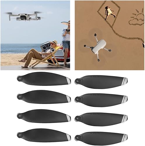 Miniatura 3 de 2 pares de hélices de repuesto de repuesto, piezas de tornillo de hélices, hélices de hoja duraderas, tornillo fácil de instalar, accesorios para