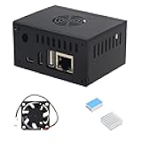 Orange Pi Zero 3 Case,Metal Case with 5V 3010 Cooling Fan and 2pcs Aluminum Heatsinks