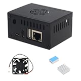 Orange Pi Zero 3 Case&comma;Metal Case with 5V 3010 Cooling Fan and 2pcs Aluminum Heatsinks