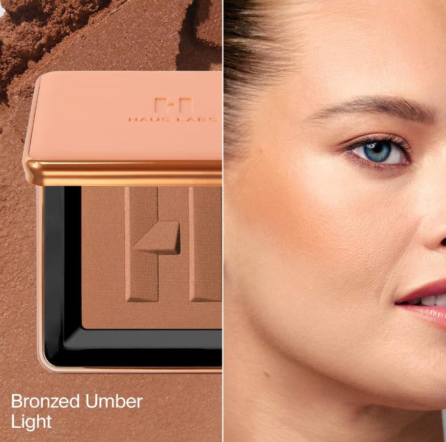 HAUS LABS BY LADY GAGA Power Sculpt Velvet Powder Bronzer - Bronzed Umber Light