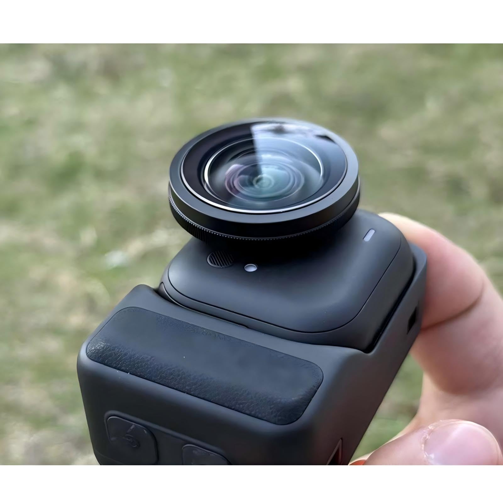 Obiektyw ultra szerokokątny 185° do akcesoriów Insta360 GO Ultra, szkło optyczne HD, dwuwarstwowy obiektyw do aparatu fotograficznego, gwintowany filtr obiektywu z osłoną ochronną