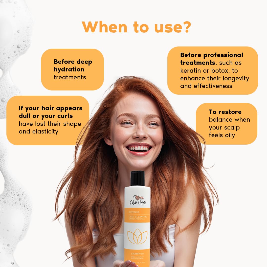 I Belli Capelli Ravenna Hair Treatment Kit- 1kg/35.02 oz B-tox Hair Mask + 300ml/10.1 fl.oz Anti-Residue Shampoo- Repair & Clarifying Shampoo for Longer Effect - Image 7