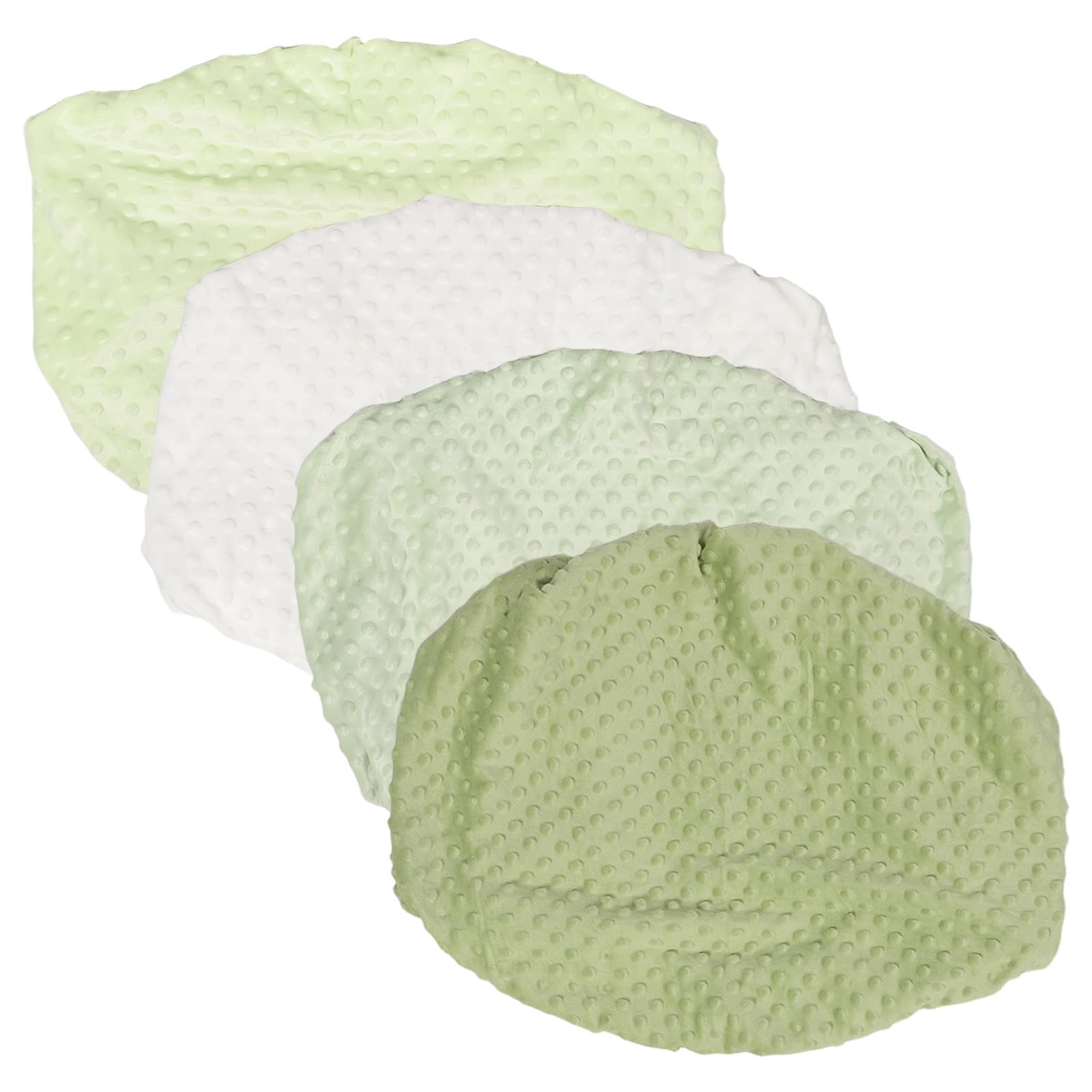 4 Piezas Funda Habitación del Ñiño de Felpa Lavable y Transpirable, Tamaño 60x35cm, Forma Compacta para Cambiador de Pañales Adecuado para Cunas y Espacios Limitados