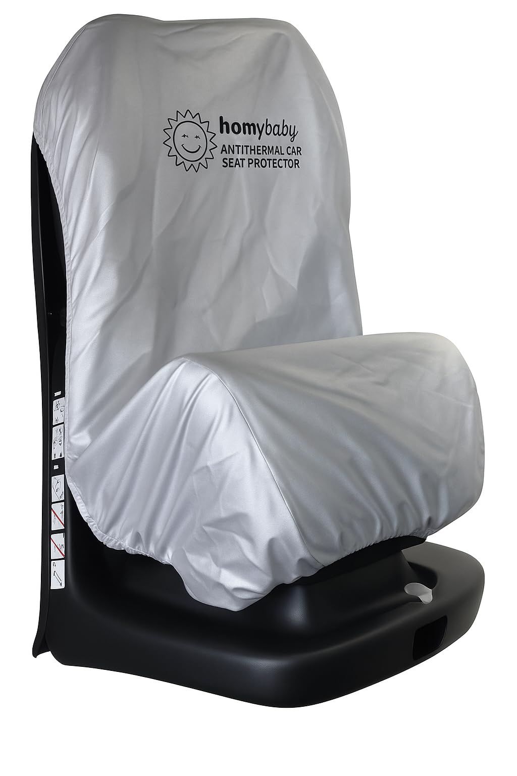 HOMYBABY® Funda silla coche antitérmica universal - Protector silla coche para silla Anti UV - Cubre sillita de coche infantil para Grupos 0 1 2 3 (1, Universal)