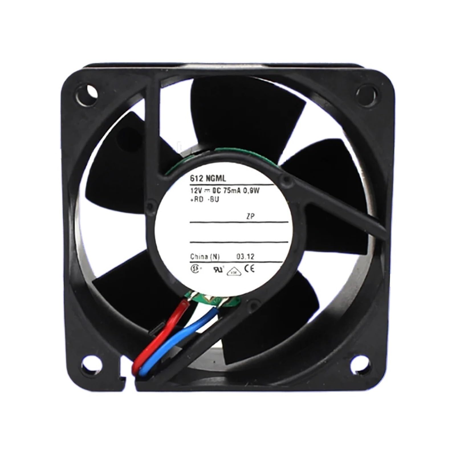 OKEWGHFL 612NGML 612NGML 12VDC 75mA 0.9W COOLING FAN 6025 6CM 60 * 60 * 25MM