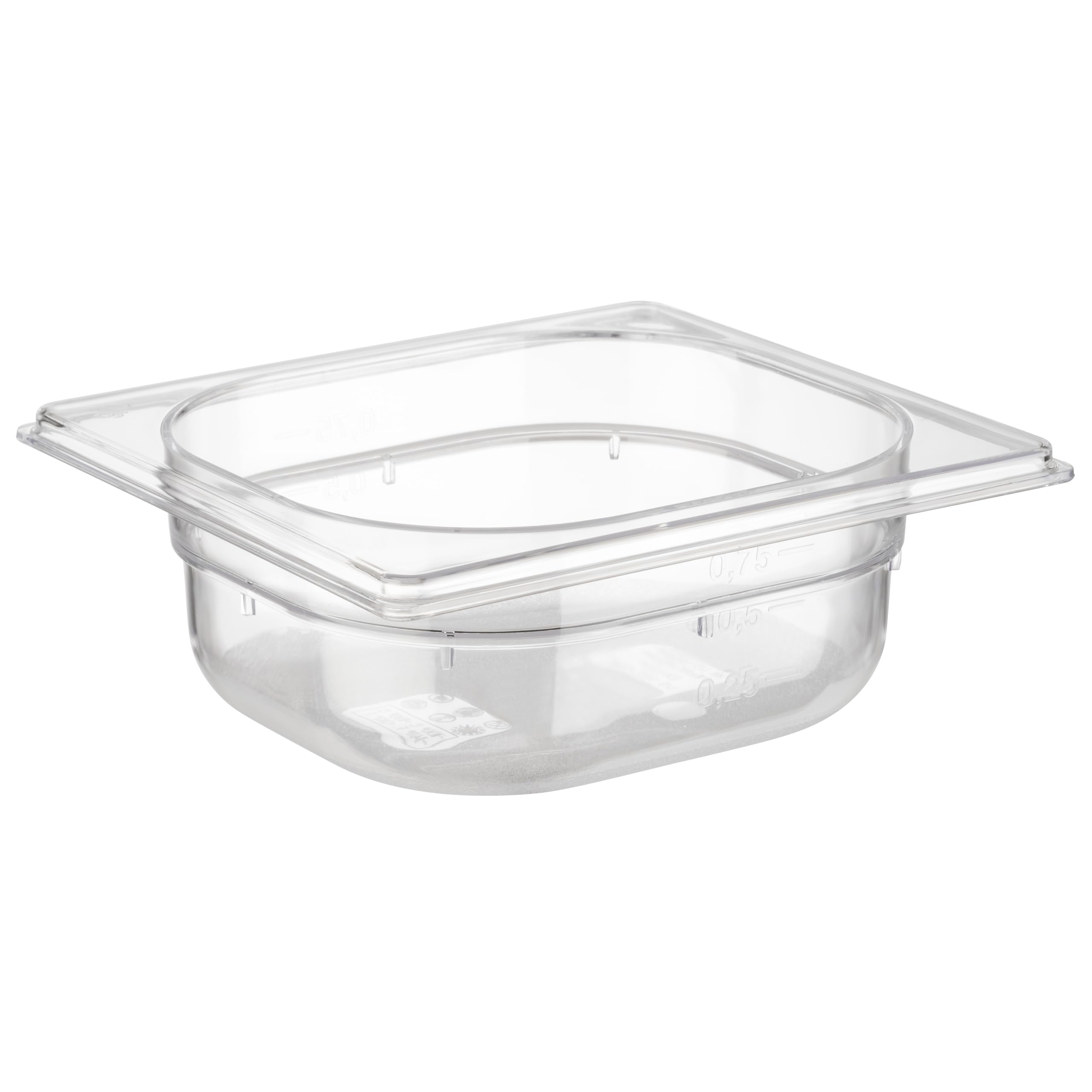 APS 82036 GN 1/6 Polycarbonat Behälter, 17, 6 x 16, 2 x 6, 5 cm 1 ltr.