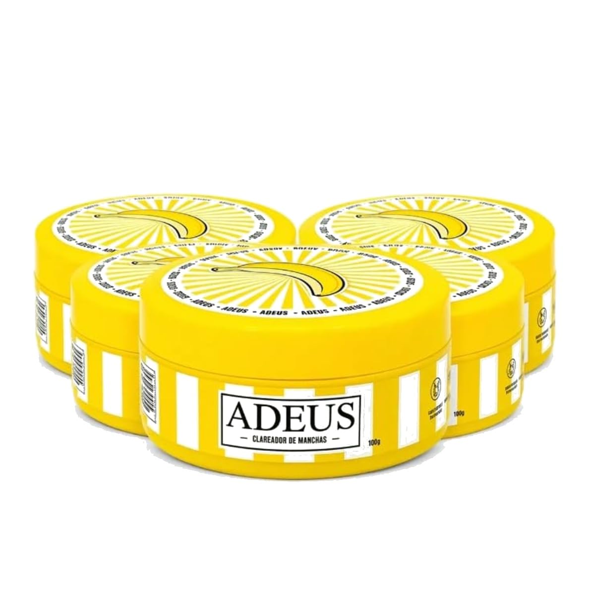Adeus Crema Corporal y Facial de Plátano Aclarante, Pack 5 x 150 g