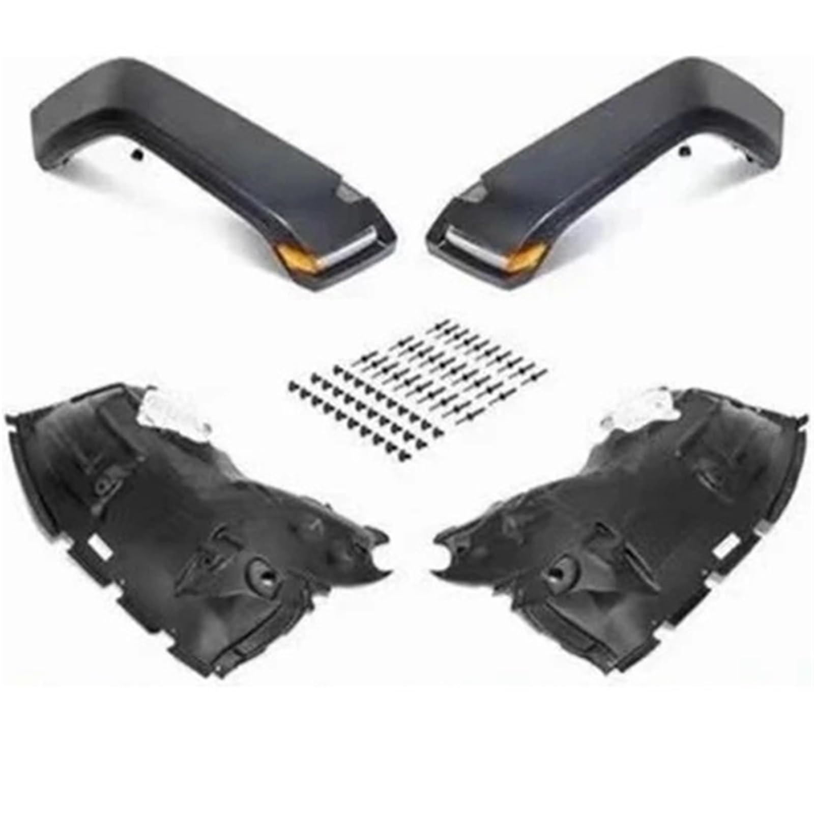 Ceja Neumático Para Jeep Para Wrangler JK 2007-2017 J374 ABS Guardabarros Delantero Diseño JL A Guardabarros De Rueda JK Con Luz 2/4 Puertas Arco Rueda Guardabarros
