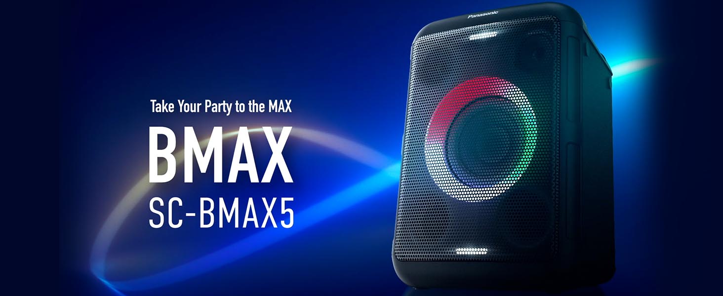 Amazon.com: Panasonic BMAX Portable Speaker Bluetooth, 75W Bass