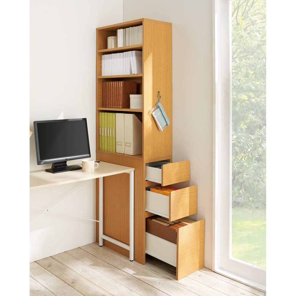 Amazon.co.jp: ディノス 家具 収納 机 サイド 脇机 ≪高さ150cm 