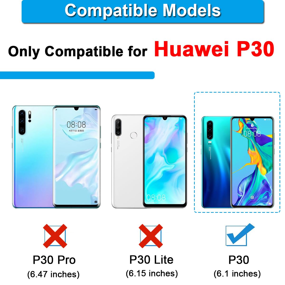 ZHUROUPU 2 PCS per Huawei P30 Fotocamera Posteriore Lente di Vetro di Ricambio con Adesivo Pre-installato Compatibile per Huawei P30 6,1 Pollici ELE-L29 ELE-L09 (Nero ZHUROUPU 2 PCS per Huawei P30 Fotocamera Posteriore Lente di Vetro di Ricambio con Adesivo Pre-installato Compatibile per Huawei P30 6,1 Pollici ELE-L29 ELE-L09 (Nero