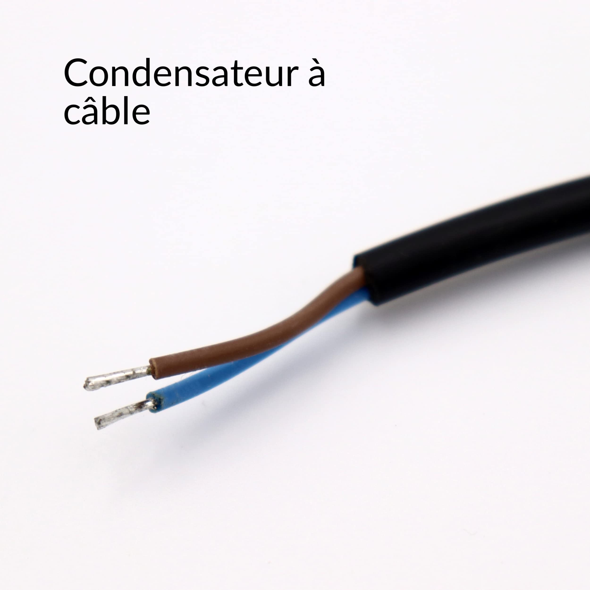 Anlaufkondensator Mit Kabel 25cm 12,5µF 450V 34x65mm 12,5uF