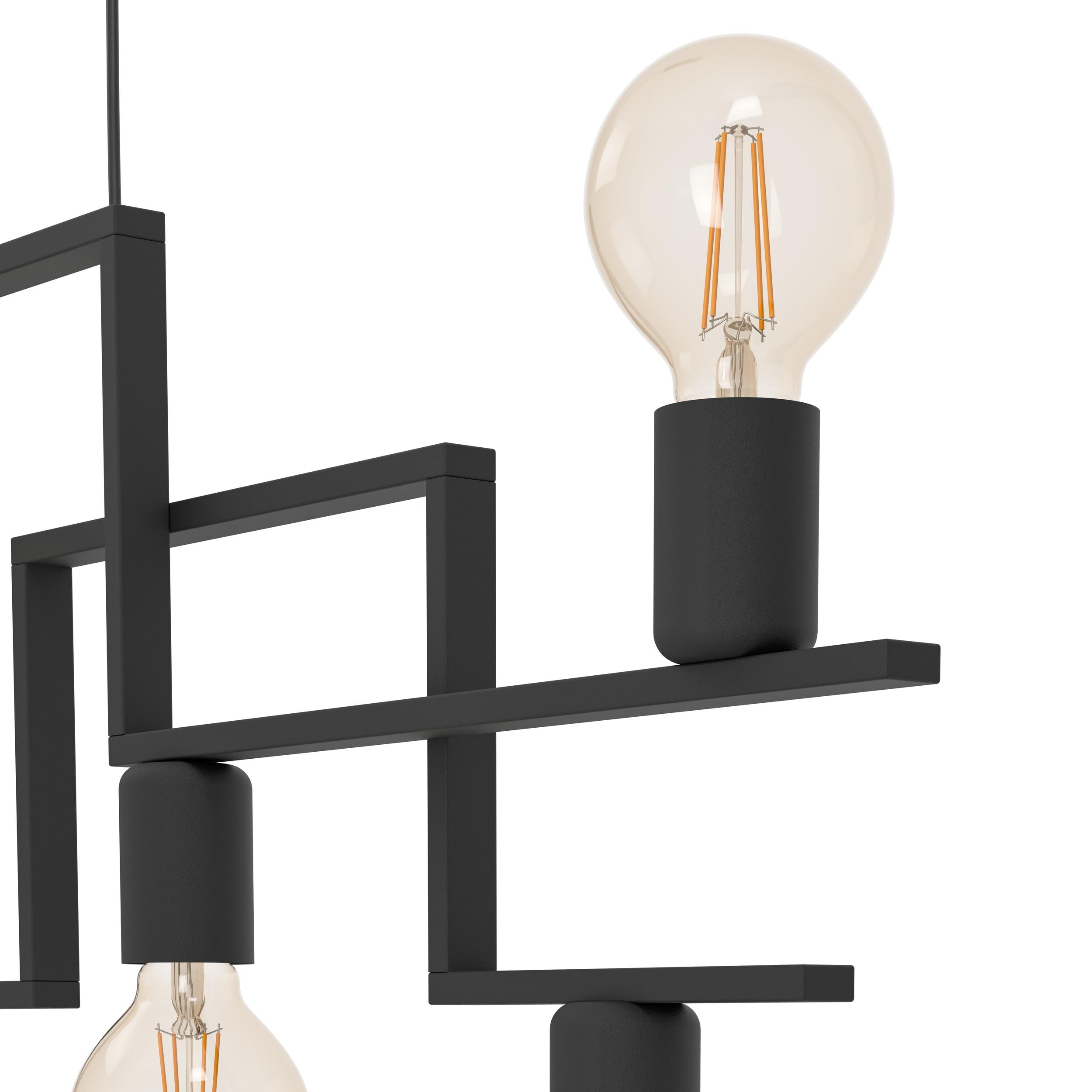 EGLO Pendelleuchte Fembard,7 flammige Hängelampe Vintage, Industrial