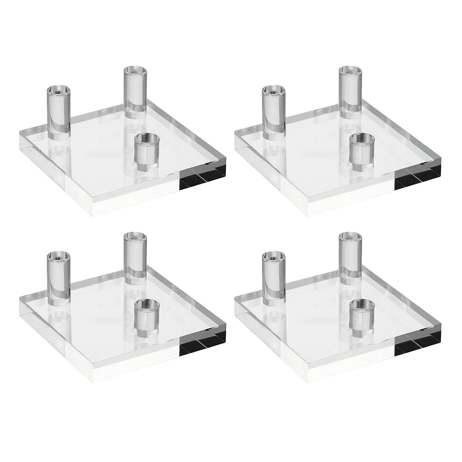 YROHGKPN Of 4 Acrylic Display Cradles for Artwork and Pottery Minerals Storage Rack Elegant Artifact Presentation Stand Fossils Corals Display