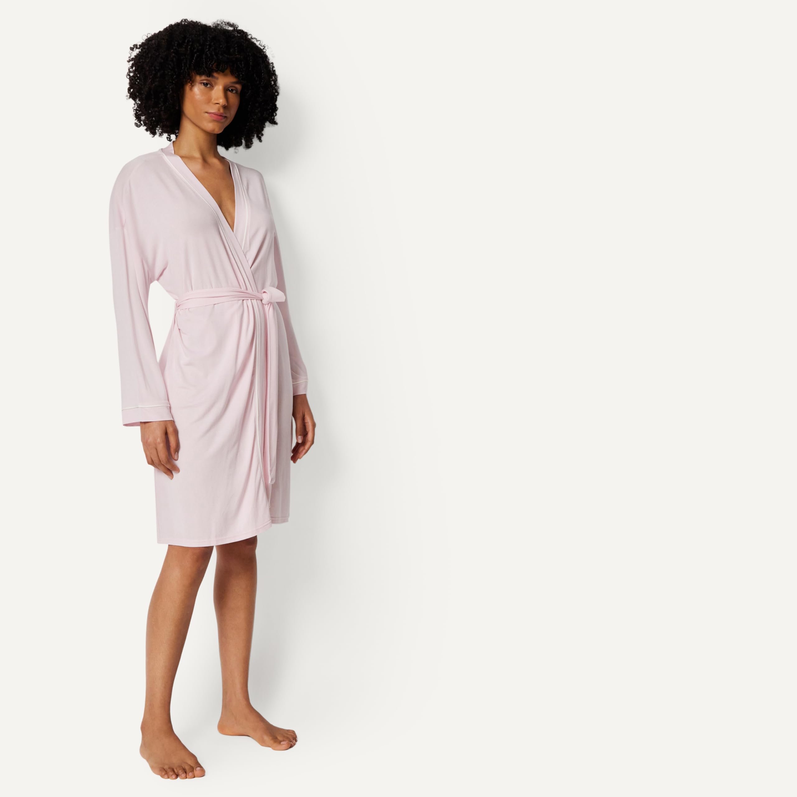 Amazon Essentials Donna Accappatoio a Maniche Lunghe, Misto Modal